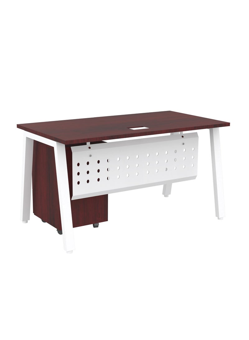 Mahmayi Mahmayi Bentuk 139-14 Apple Cherry Modern Workstation - Image 1