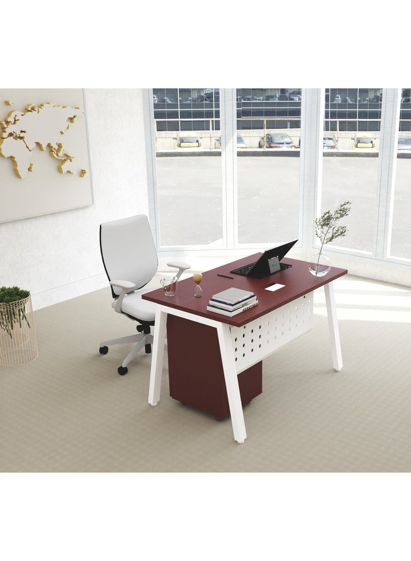 Mahmayi Mahmayi Bentuk 139-14 Apple Cherry Modern Workstation - Image 2