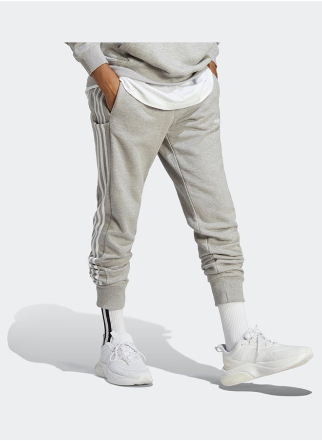 Adidas Essentials French Terry Tapered Cuff 3-Stripes Joggers  - Image 3