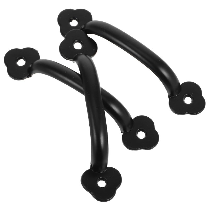 Vintage Cabinet Drawer Pull Handles Retro Metal 3Pcs with Mounting Screws - Image 2