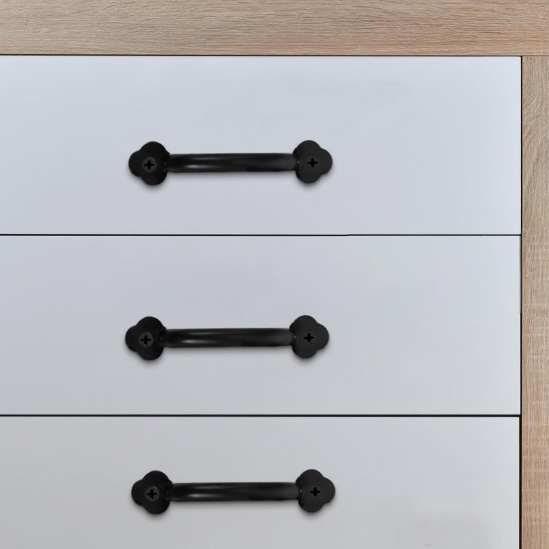 Vintage Cabinet Drawer Pull Handles Retro Metal 3Pcs with Mounting Screws - Image 5