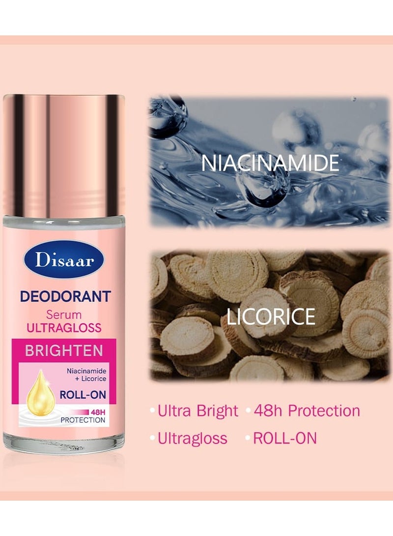 ديسار سيروم مزيل العرق ألترا جلوس برائحة النياسيناميد وعرق السوس - Image 2