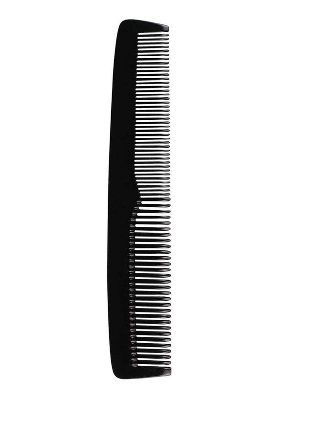 E-DUNIA Professional Carbon Anti Static Tail Hair Comb, Graduated Dressing Comb, 9-inch, Rectangular Cushion Paddle Hair Brush, Round In Matt Black Color and Rubber Grip For Men And Women, Black Color - Image 5
