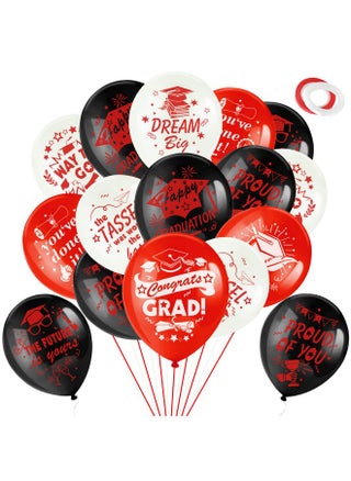 38 Pieces Graduation Party Balloons 12 Inch Class Of 2023 Latex Balloons With 2 Rolls Ribbonred White Black Pround Of You Congrats Printed Balloons For Classroom Decoration 9 Designs - pzsku/Z6329370BD186A3299454Z/45/_/1720089507/780e7a2e-ff29-4d89-a26d-9b315836d6c4