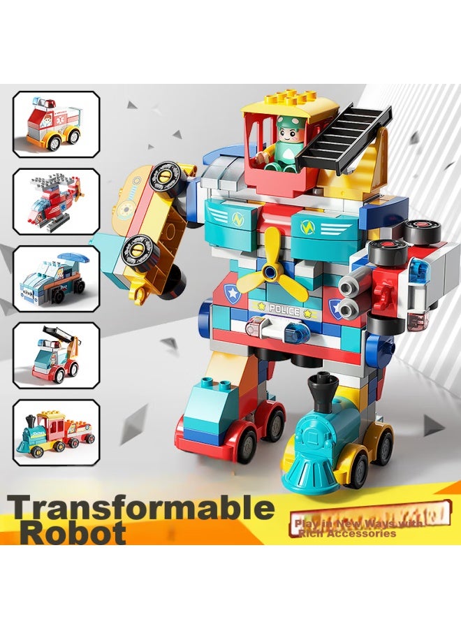 Feelo Large Particle Building Blocks Toy Compatible With Lego, Robot Toy For Boys And Girls, Holiday And Birthday Gift 1669 - Image 3