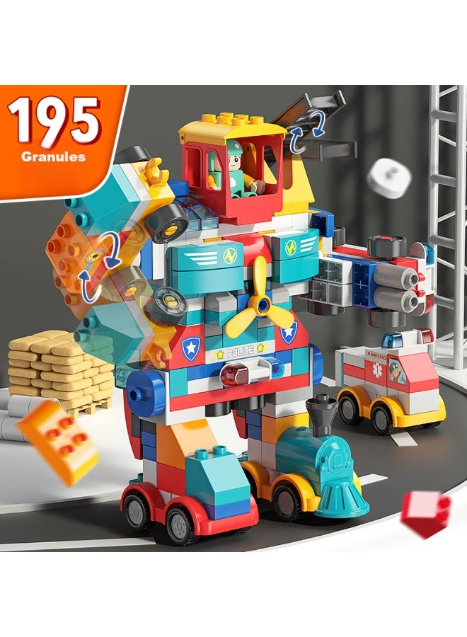Feelo Large Particle Building Blocks Toy Compatible With Lego, Robot Toy For Boys And Girls, Holiday And Birthday Gift 1669 - Image 2