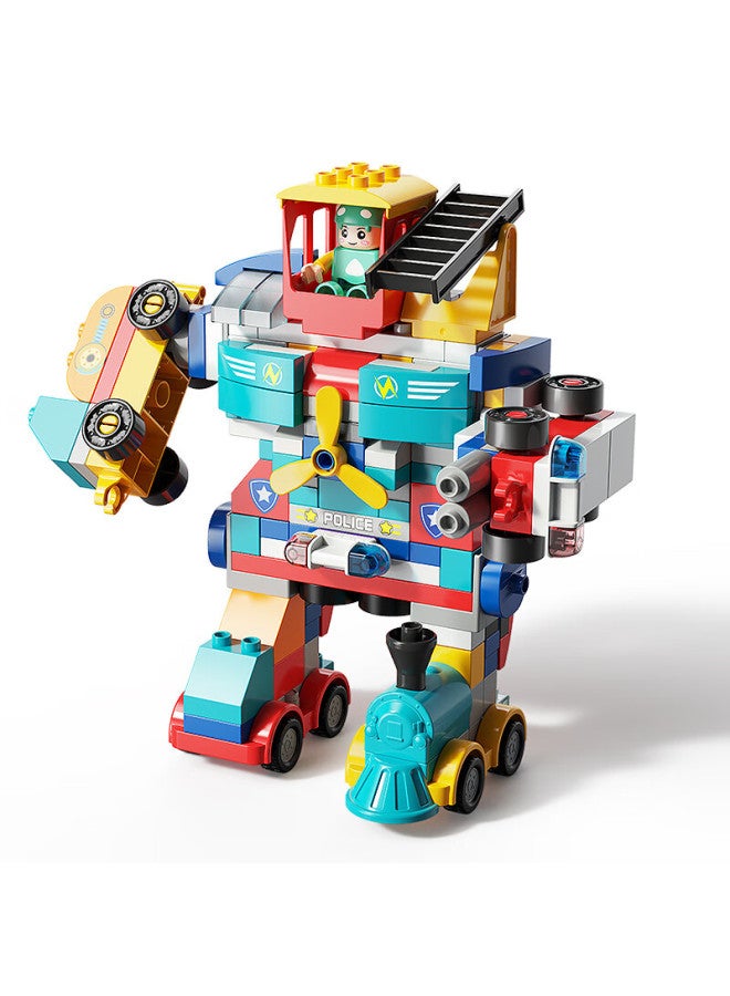 Feelo Large Particle Building Blocks Toy Compatible With Lego, Robot Toy For Boys And Girls, Holiday And Birthday Gift 1669 - Image 5