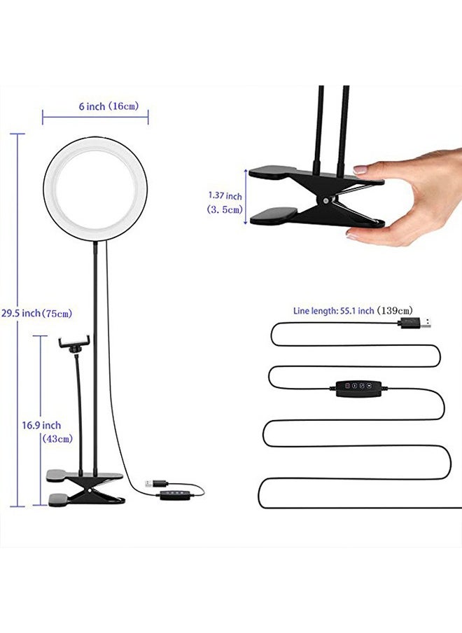 2-In-1 LED Fill Light With Mobile Phone Bracket