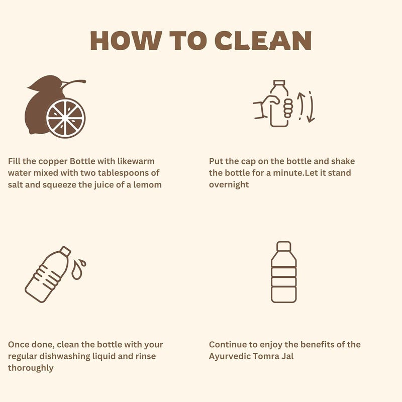 NautiKraft Copper Bottle 1 Litre Pure Tamba Water Bottle for Office Men Women Leak Proof with Antioxidant Properties Ideal Gift for Family Friends Boosts Immunity Health Quotes Print - Image 5