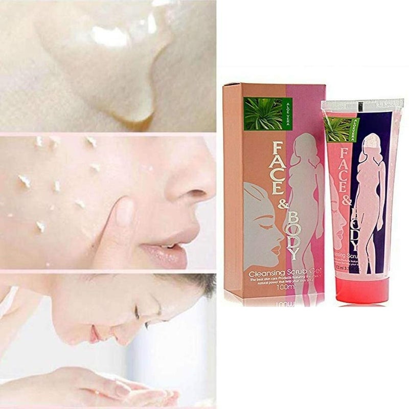 Elecsera Face and Body Cleansing Gel Scrub Pack of 6 100 ml Each Scrub 600 ml - Image 3