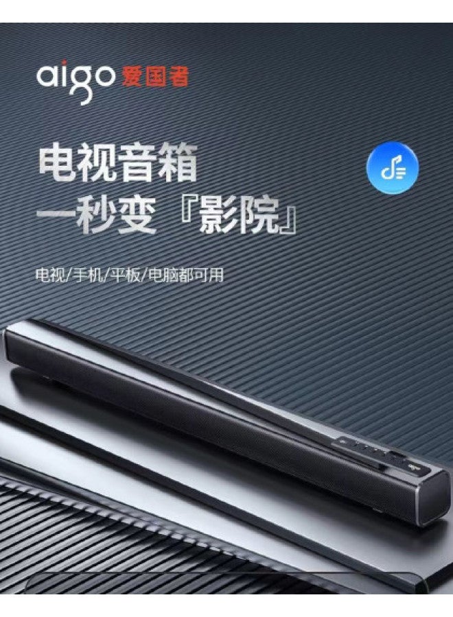 aigo Bluetooth Soundbar Tv Speaker Home Theater Surround Sound Dolby Audio Remote Control Operation Card Slot - Image 1