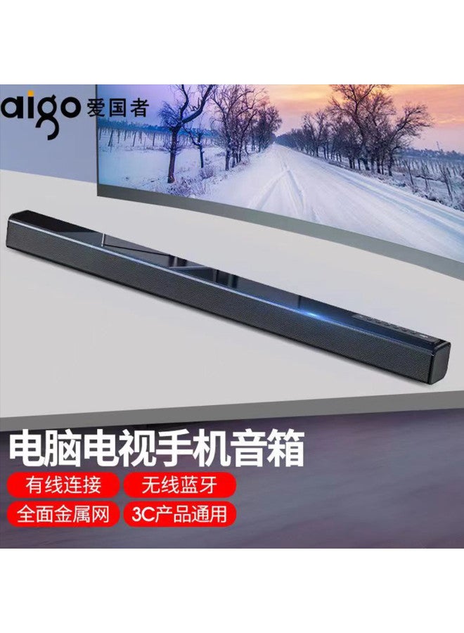 aigo Bluetooth Soundbar Tv Speaker Home Theater Surround Sound Dolby Audio Remote Control Operation Card Slot - Image 2