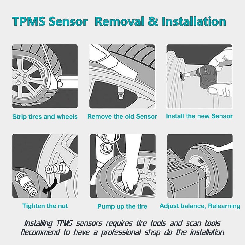 AMICAREP TPMS Tire Pressure Sensors 315MHz Set of 4 for Toyota Camry, Highlander, Scion FR-S & Subaru BRZ - Image 5
