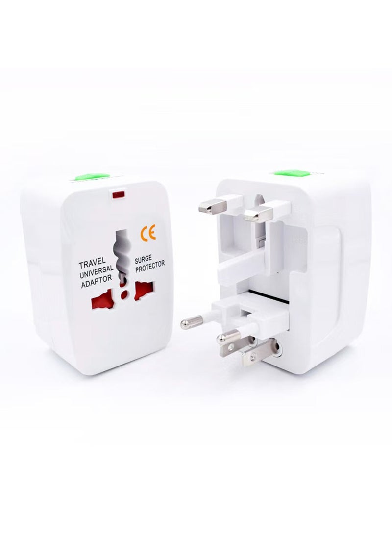 Generic Universal Travel Adapter World Travel Power Plug All In One Travel Plug Adapter For EU/US/UK/AU Compatible With iPhone/Samsung Phones  - Image 1