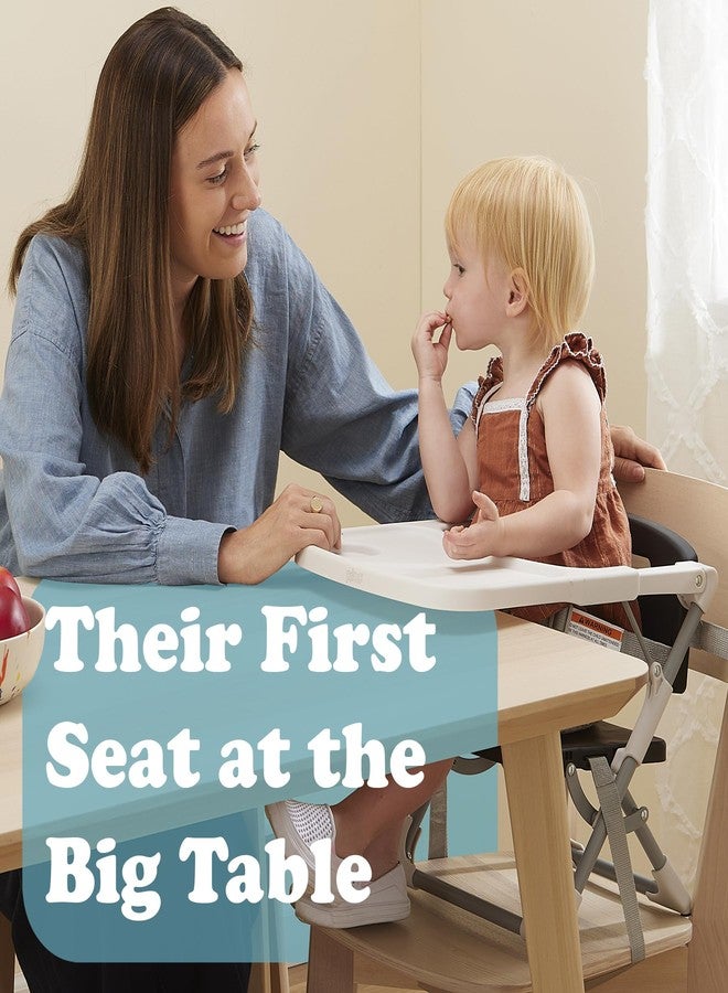 PrimoBaby SproutSeat Booster Seat for Kitchen Chair - Portable Folding Design, Travel Baby Beach Essentials, with 3-Point Safety Harness, Adjustable Tray, Dishwasher Safe Tray, Baby Floor Seat - Image 3