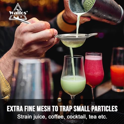 Walfos Mini Fine Mesh Tea Strainer, Stainless Steel Small Sifter with Sturdy Handle, 2.7 Inch Kitchen Metal Sieve for Tea, Coffee, Cocktail, Juice, Sugar and Spices - Image 5