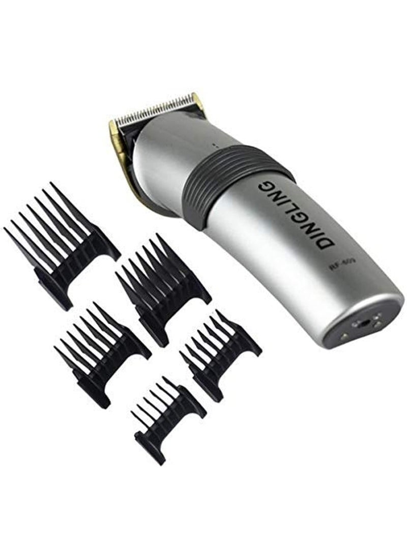 دينجلينج ماكينة قص الشعر الكهربائية الاحترافية، ماكينة تشذيب الشعر للرجال باللون الفضي - Image 5