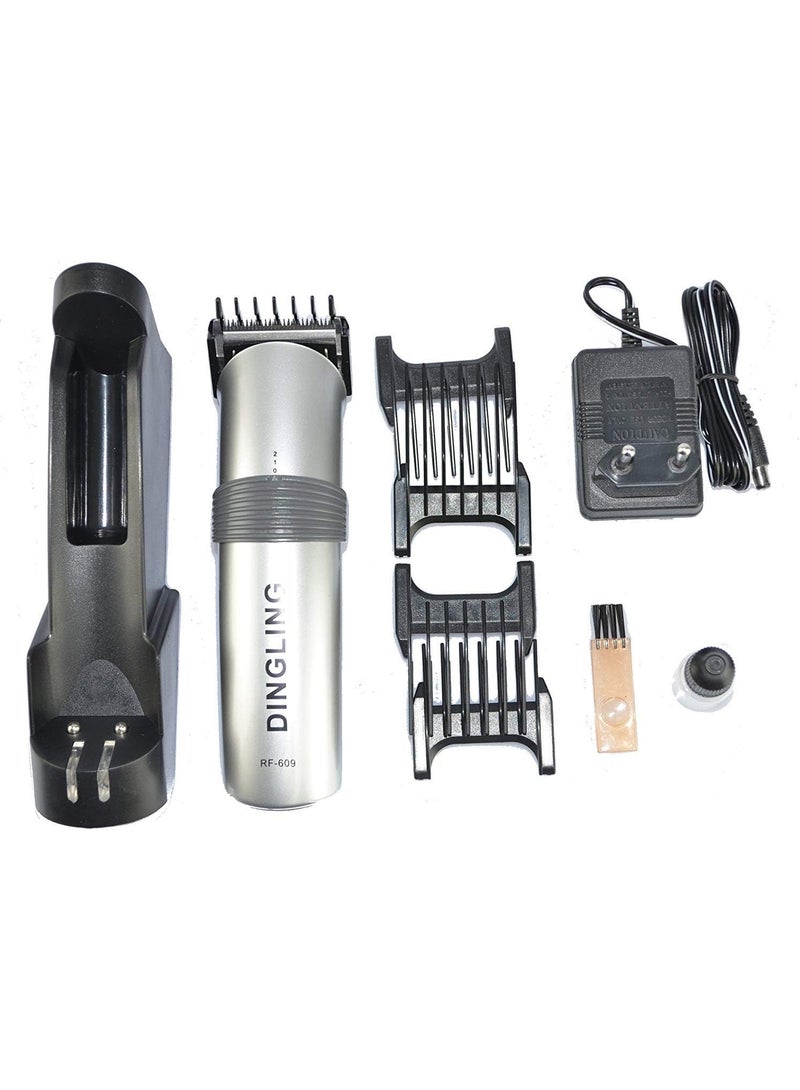 دينجلينج ماكينة قص الشعر الكهربائية الاحترافية، ماكينة تشذيب الشعر للرجال باللون الفضي - Image 2