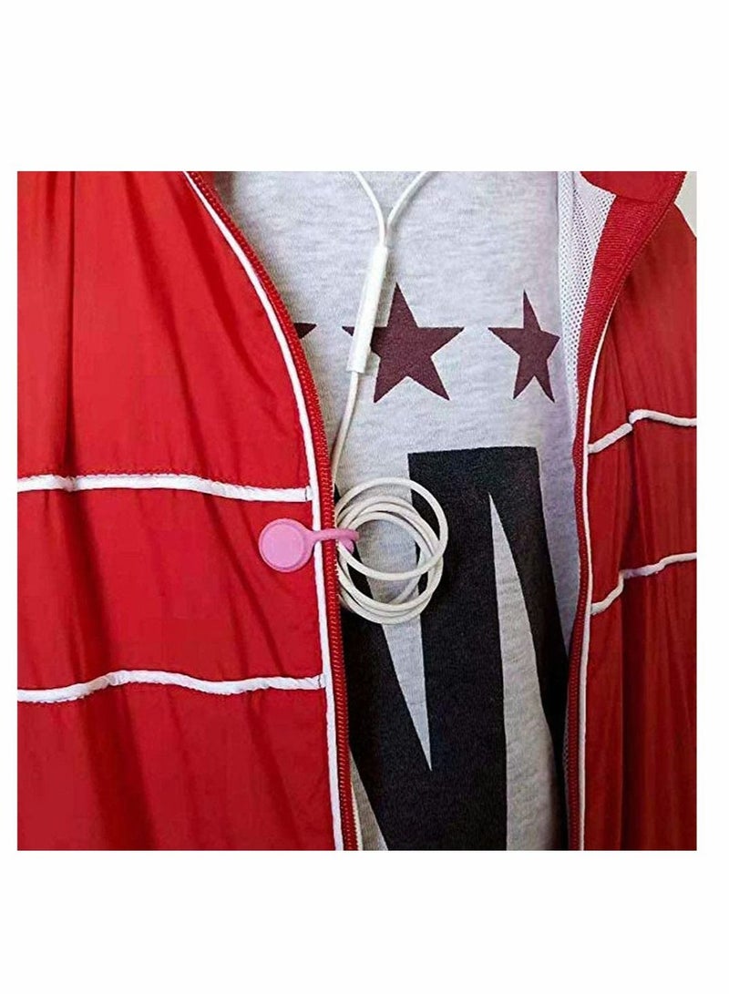 Magnetic Cable Ties for Organizing Headphone USB Cords 24 Pack 8 Colors Reusable Silicone Clips - Image 5