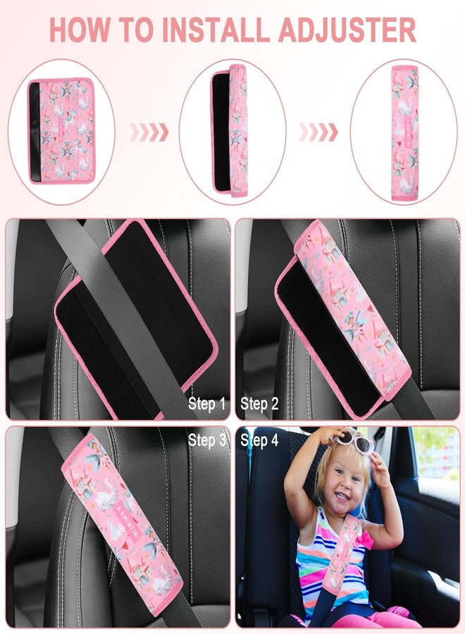 Amintiri Seat Strap Shoulder Pads for Kids, Seat Belt Cover for Children, Soft Furry Seat Belt Cushion for Travel, Cartoon Car Seat Belt Pad Cover for Boys and Girls. - Image 4