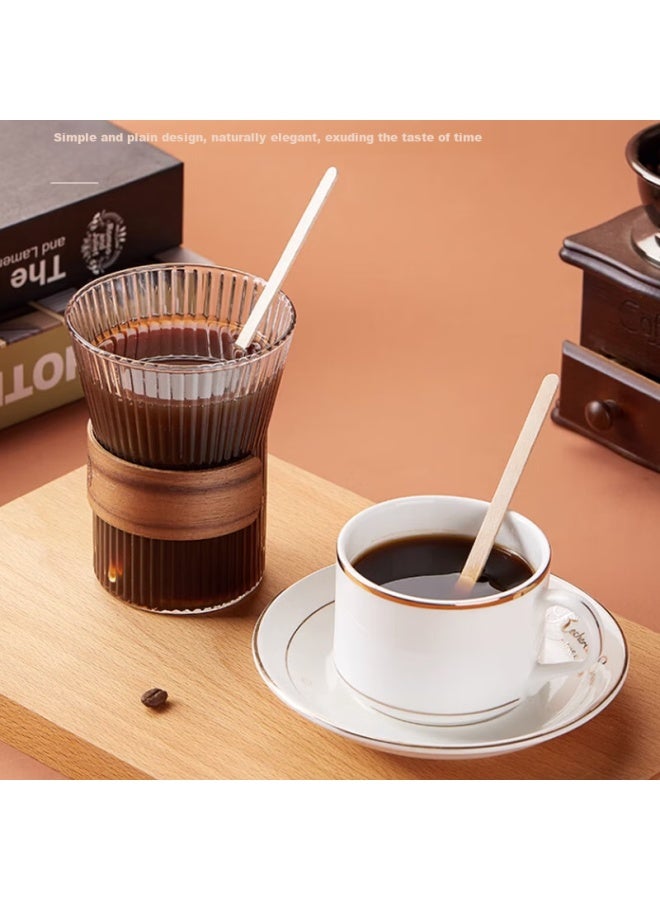 Star Square Xingfang Stirring Rod, 14Cm Wooden Disposable Coffee Stirrer, Portable Individual Packaging, 500 Pieces - Image 5