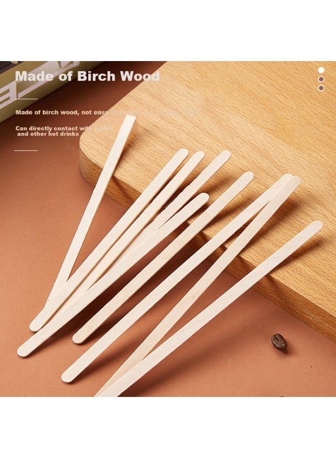 Star Square Xingfang Stirring Rod, 14Cm Wooden Disposable Coffee Stirrer, Portable Individual Packaging, 500 Pieces - Image 3
