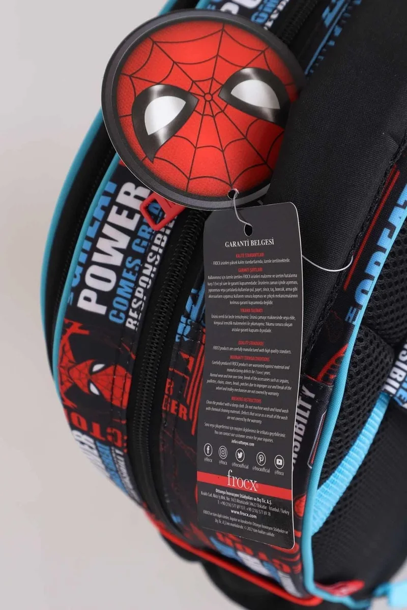 SPIDERMAN Licensed School Bag Due Team