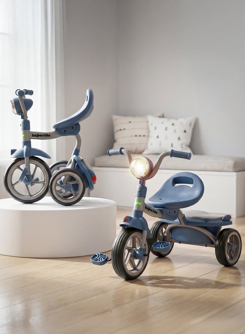 Baybee Flyer Tricycle for Kids Toddler Foldable Tricycle with Back Stroge & Head light for 2 to 5 Years Boys and Girls Kids Trike - Image 1