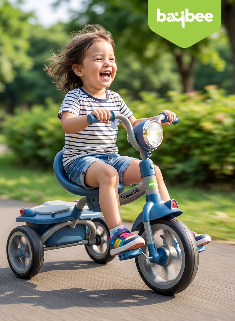 Baybee Flyer Tricycle for Kids Toddler Foldable Tricycle with Back Stroge & Head light for 2 to 5 Years Boys and Girls Kids Trike - Image 2