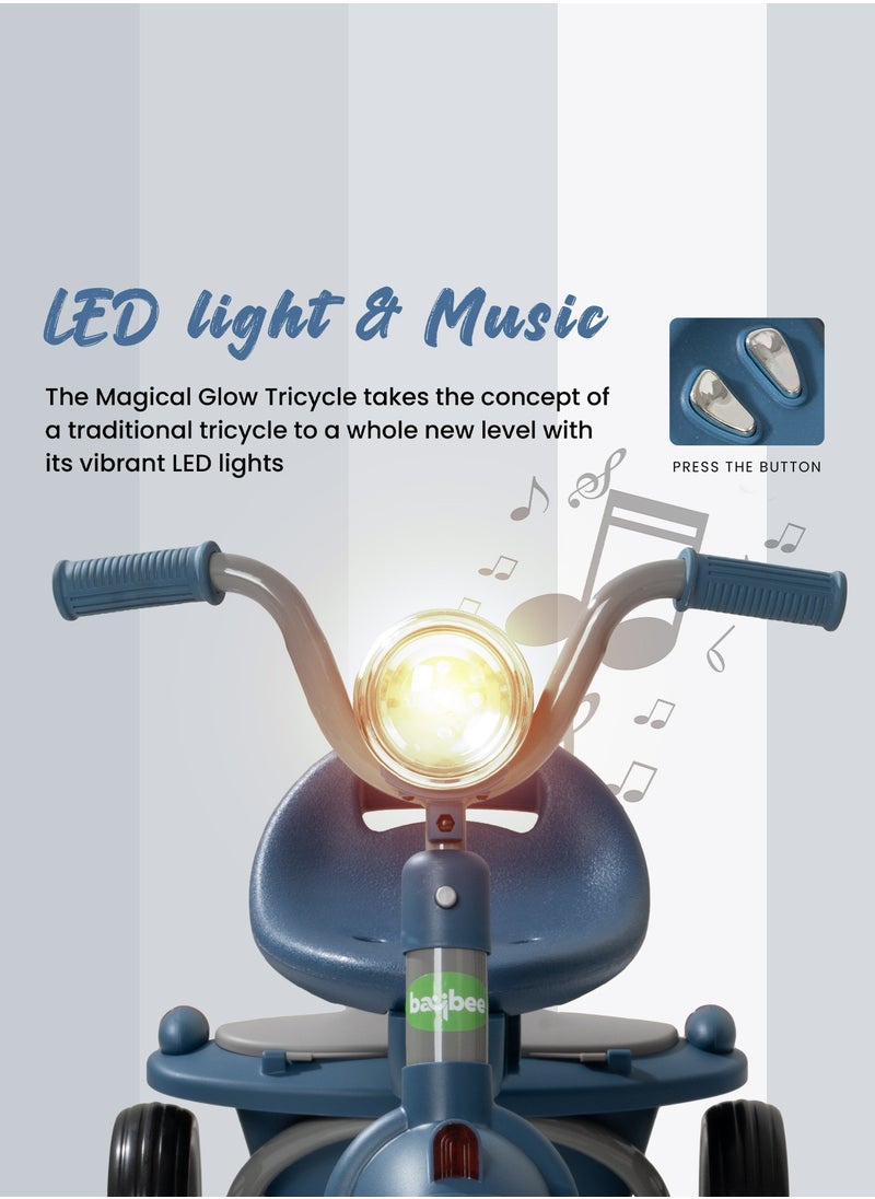 BAYBEE Baybee Flyer Tricycle for Kids Toddler Foldable Tricycle with Back Stroge & Head light for 2 to 5 Years Boys and Girls Kids Trike  - Image 5