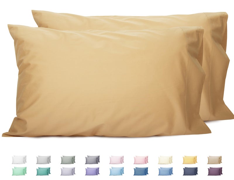 Sunflower King Pillowcases Set Of 2  100% Cotton King Size Pillow Cases 2  20?40 Inches Butterum  Soft And Breathable - Image 1