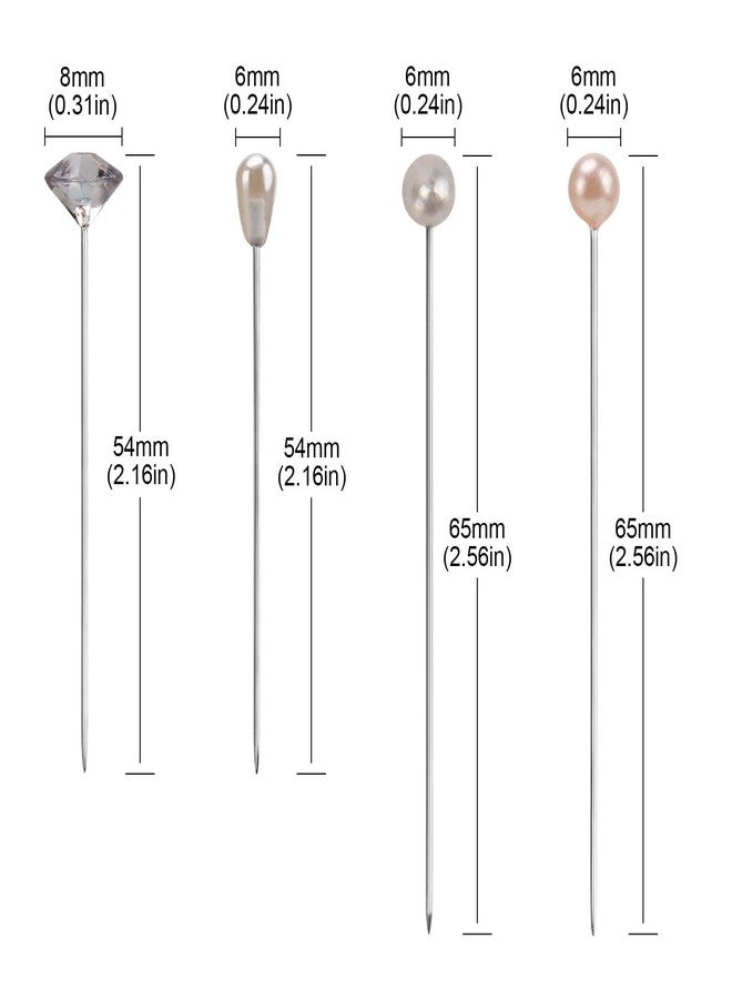 AIEX Pearl Head Pins Sewing Pin Corsages Pins Straight Head Pins for Sewing Banquet Wedding Party Anniversary Decorations (320pcs) - Image 2