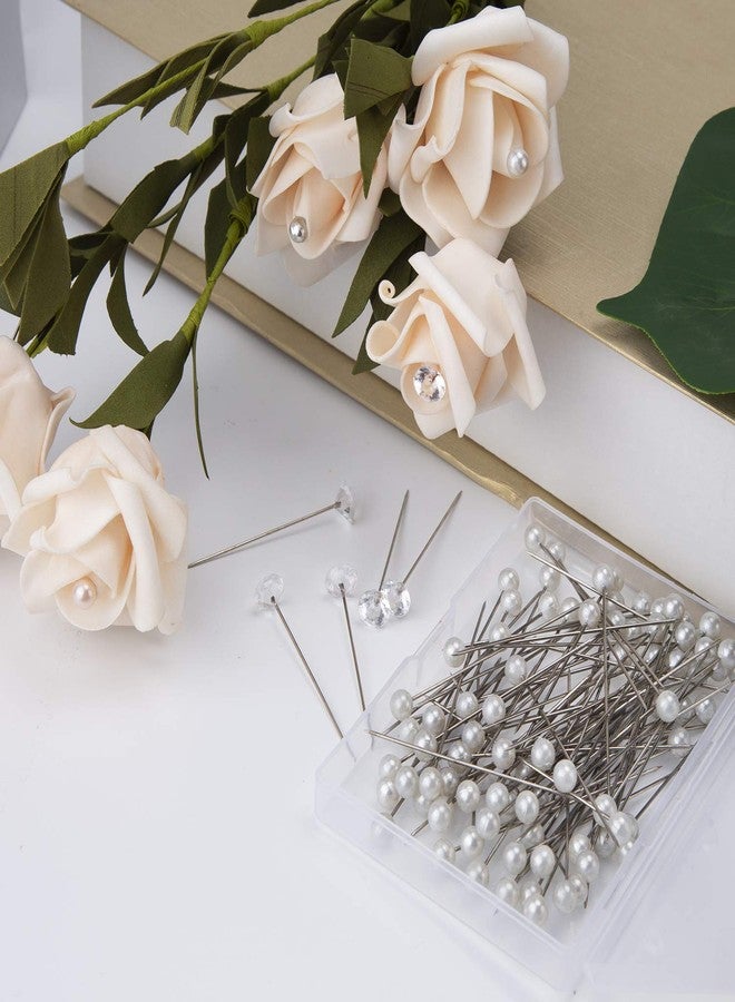 AIEX Pearl Head Pins Sewing Pin Corsages Pins Straight Head Pins for Sewing Banquet Wedding Party Anniversary Decorations (320pcs) - Image 3