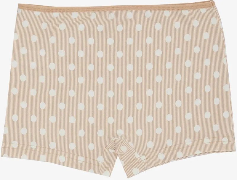 Breeze Girl's Boxer Polka Dot Patterned 5-11 Years, Beige