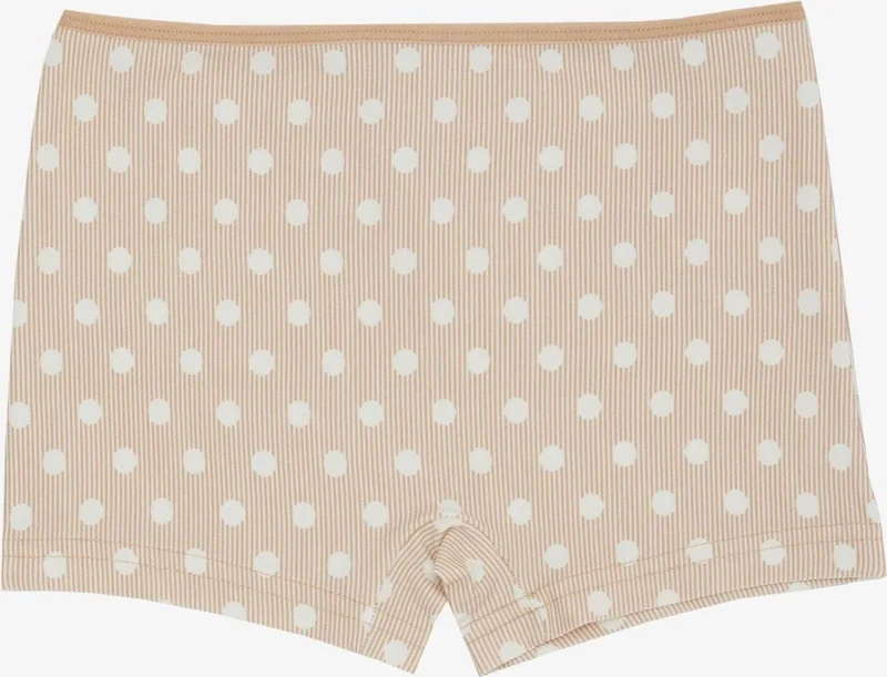 Breeze Girl's Boxer Polka Dot Patterned 5-11 Years, Beige