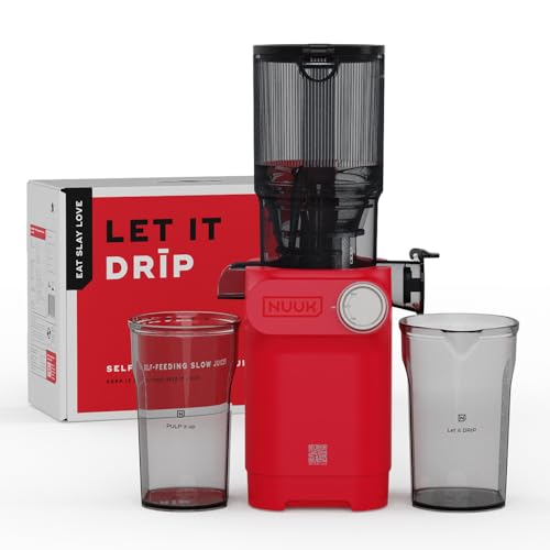 NUUK DRIP Cold Press Juicer For Home | Max Nutrition | Easily Juices Hard Fruits & Veggies | No Chopping with 108mm Wide Chute | Easy Assembly & Cleaning | Tritan Jars for Max Safety | 6 Year Warranty - Image 1