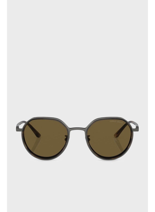 GIORGIO ARMANI Man PHANTOS  SUNGLASSES- AR 6144 - lense size:49mm - BRUSHED GUNMETAL - Image 3