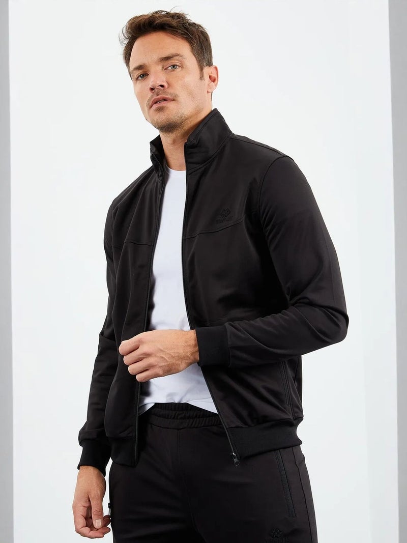 TOMMYLIFE TOMMY Men's Scuba Knit Active Set With Zipper Collar - Image 3