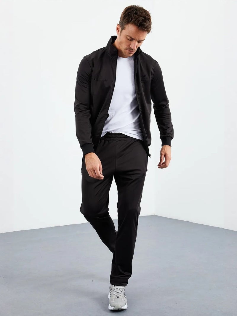 TOMMYLIFE TOMMY Men's Scuba Knit Active Set With Zipper Collar - Image 4