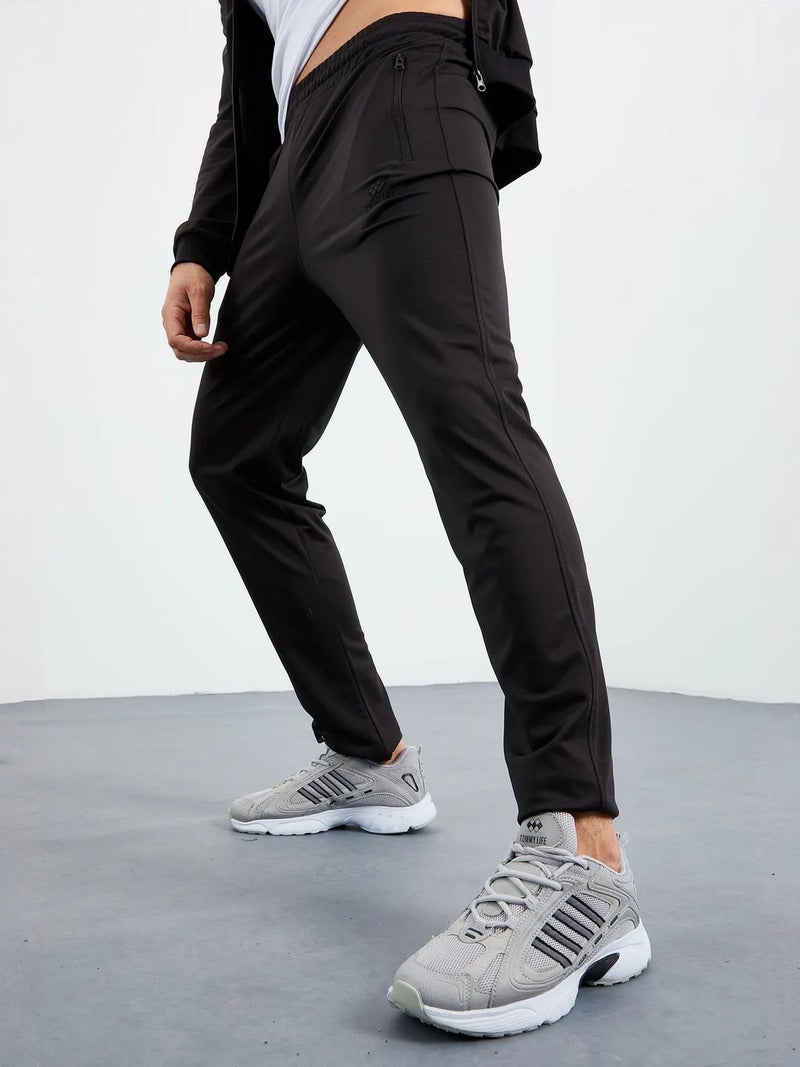 TOMMYLIFE TOMMY Men's Scuba Knit Active Set With Zipper Collar - Image 5