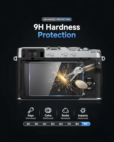 iDaPro XM5 Screen Protector for Fujifilm XM5Fuji XM5 3Pcs Hand Lanyard 1PcsTempered Glass for XM5AntiScratch9H HardnessAntiBubbleEasy Installation - Image 3