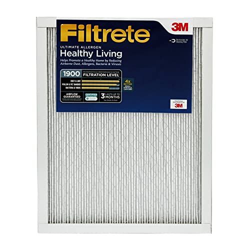 Filtrete 16x20x1 AC Furnace Air Filter, MERV 13, MPR 1900, Premium Allergen, Bacteria&Virus Filter, 3-Month Pleated 1-Inch Electrostatic Air Cleaning Filter, 2-Pack (Actual Size 15.719x19.719x0.78 in) - Image 4