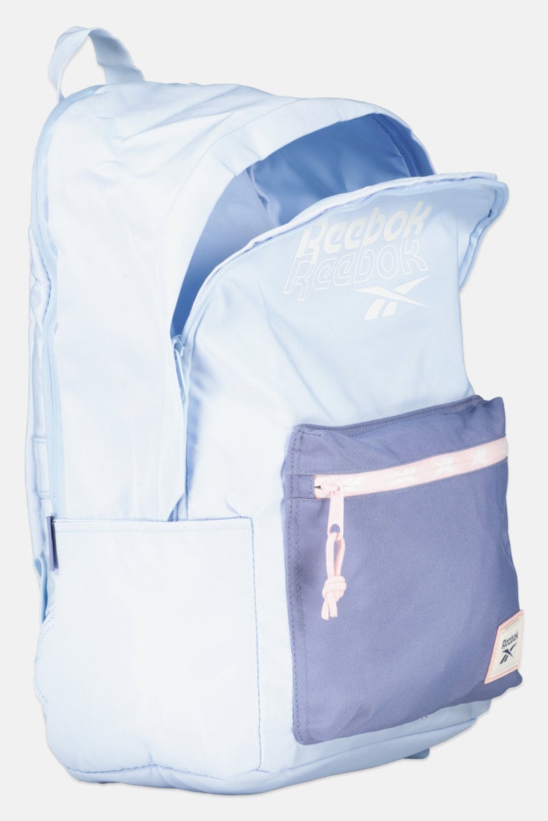 Reebok men Brand Logo Backpack, Light Blue - Image 3