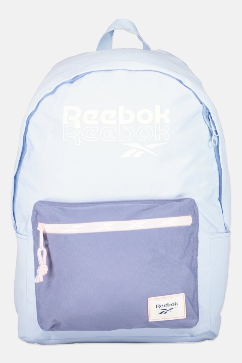 Reebok men Brand Logo Backpack, Light Blue - Image 1