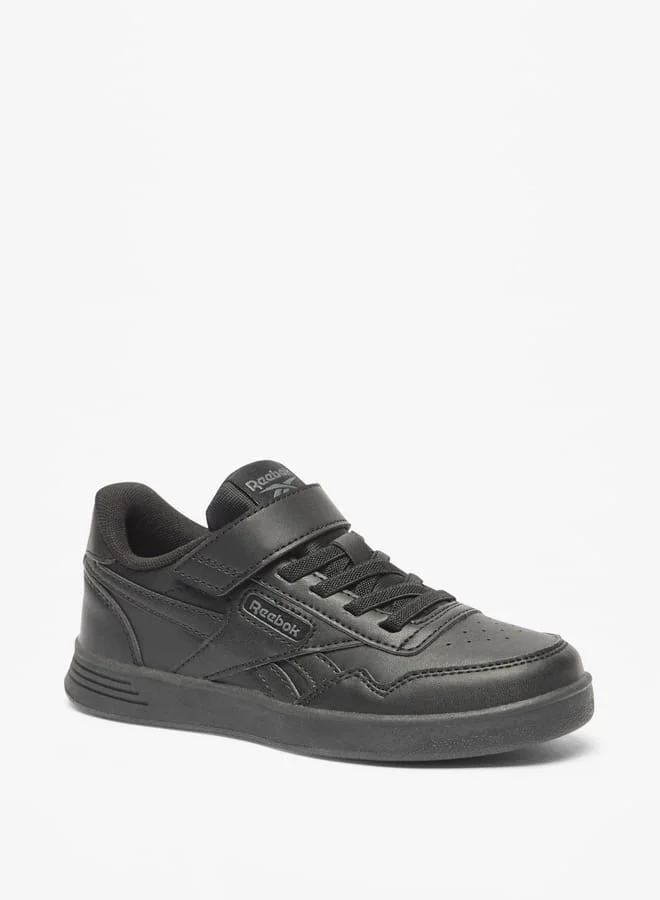 Reebok Boys Logo Detail Sports Shoes with Hook and Loop Closure - COURT ADVANCE