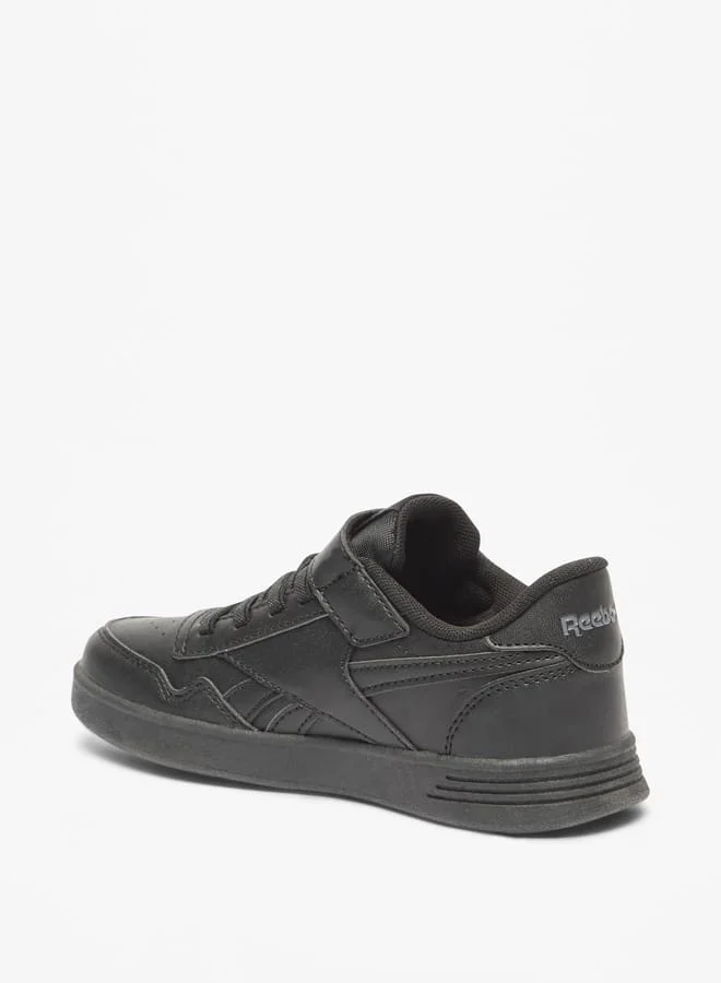 Reebok Boys Logo Detail Sports Shoes with Hook and Loop Closure - COURT ADVANCE