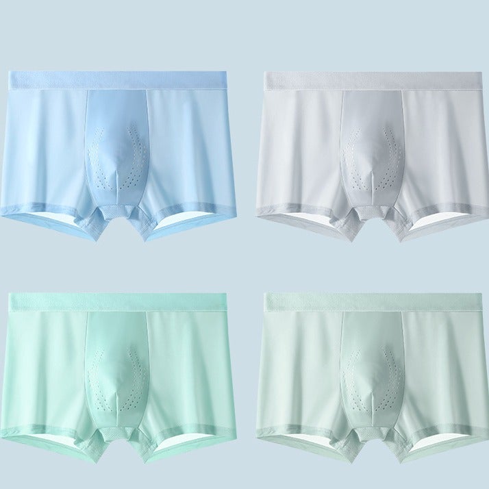 Men'S Underwear Men'S Ice Silk Summer Thin Graphene Gear Sports Boxer Shorts Breathable Non-Marking Boxer Shorts - Image 2