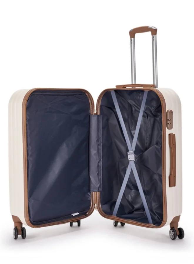 LIMRA A travel bag set consisting of 6 luggage bags Beige/Gold color, size 32"/28"/24"/20"/16"/12 inches