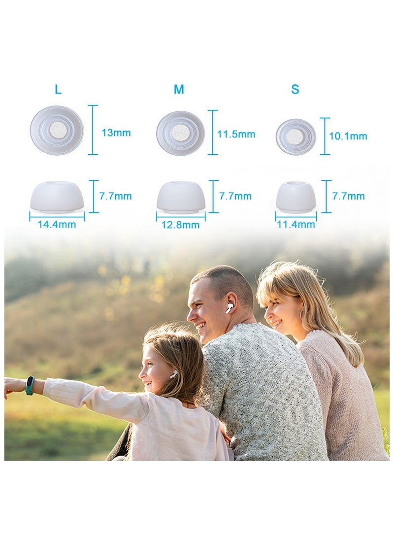 12 Pieces Replacement Silicone Ear Buds For AirPods Pro White  - Image 5