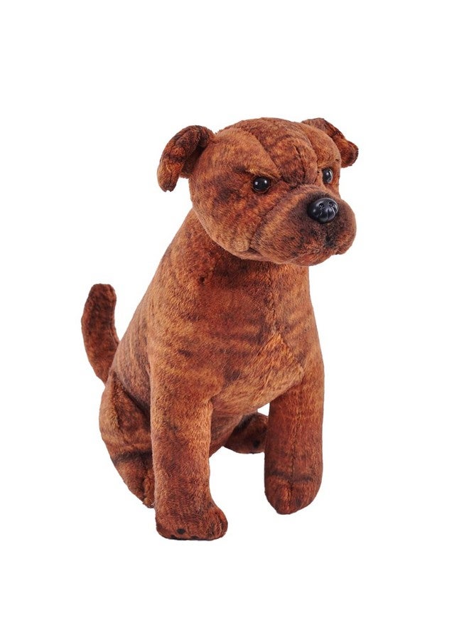 Wild Republic Wild Republic Rescue Dog, Staffordshire Bull Terrier, Stuffed Animal, with Sound, 5.5 inches, Gift for Kids, Plush Toy, Fill is Spun Recycled Water Bottles 